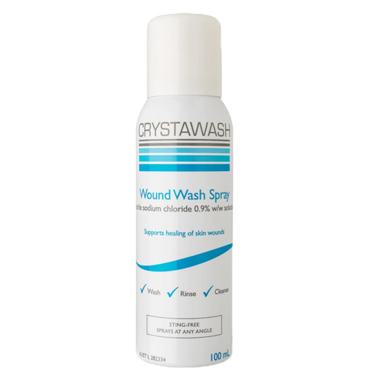 Crystawash® Wound Wash Spray 100ml - DominionRoadPharmacy