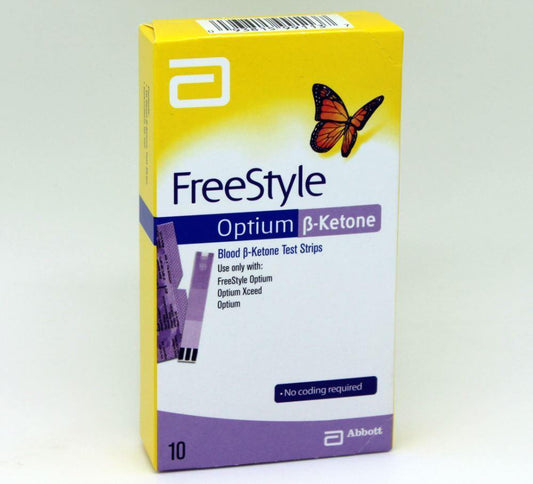 ABBOTT OPTIUM FREESTYLE KETONE TEST STRIPS 10s - DominionRoadPharmacy