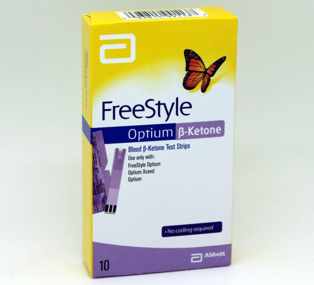 ABBOTT OPTIUM FREESTYLE KETONE TEST STRIPS 10s - DominionRoadPharmacy