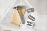 CaliWoods Safety Razor Shave Kit Silver image 2