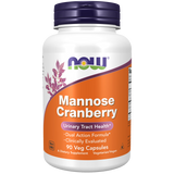 NOW D-Mannose + Cranberry 90 Veg Capsules