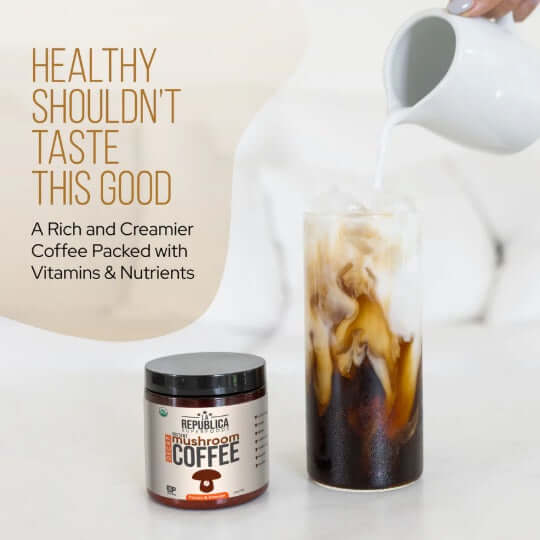 Decafe Instant Mushroom Coffee 35 Servings coffee,Decafe Coffee,Decafe Instant Mushroom Coffee,Multi vitamins,multivitamins,Mushroom Coffee,Rich in vitamins and minerals,vitamins,Vitamins & Supplements,vitamins and minerals,Vitamins and Supplements,vitami