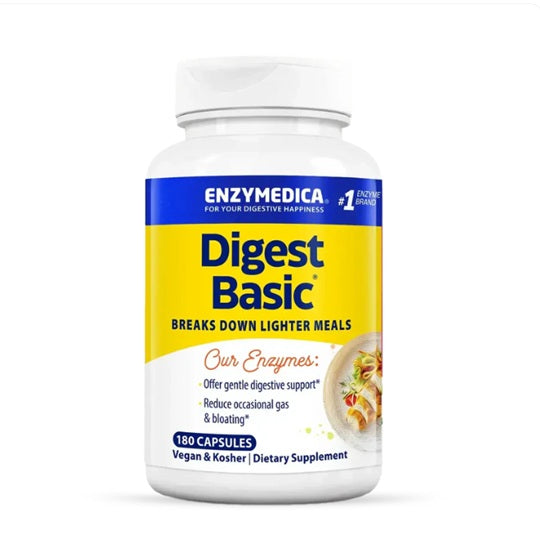 Enzymedica Digest Basic™ 180 Veggie Caps | Essential Daily Digestive Enzymes