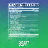 Microbiome Labs DigestMate 120 Capsules supplement facts