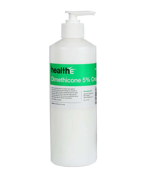 HealthE Dimethicone 5%, 500ml (460g) pump bottle Aqueous Cream,Calamine Aqueous Cream,hair care,Hair health,HealthE Calamine Aqueous,HealthE Calamine Aqueous Cream