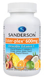 Sanderson Ester-plex Vitamin C 600mg 5 Fruit Assorted 220 Chewable Tablets