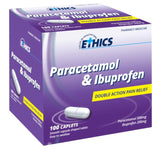 Ethics Paracetamol/Ibuprofen Caplets 100 Pack