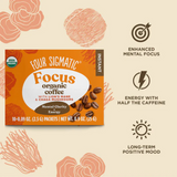 Four Sigmatic Focus Instant Coffee benefits infographic