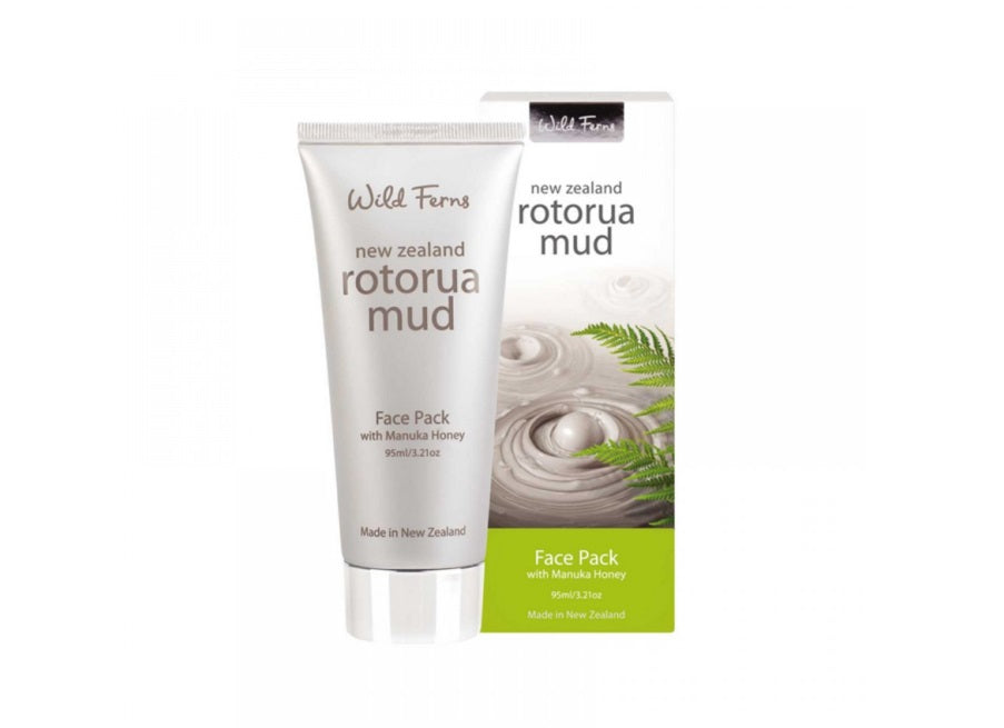 Wild Ferns Volcanic Mud and Manuka Honey Mask 95ml deep cleansing antiseptic,Face Pack,facial pack,healing properties,issues,Manuka Honey 80+,restoring the tone,rich Rotorua Thermal Mud,Thermal Mud
