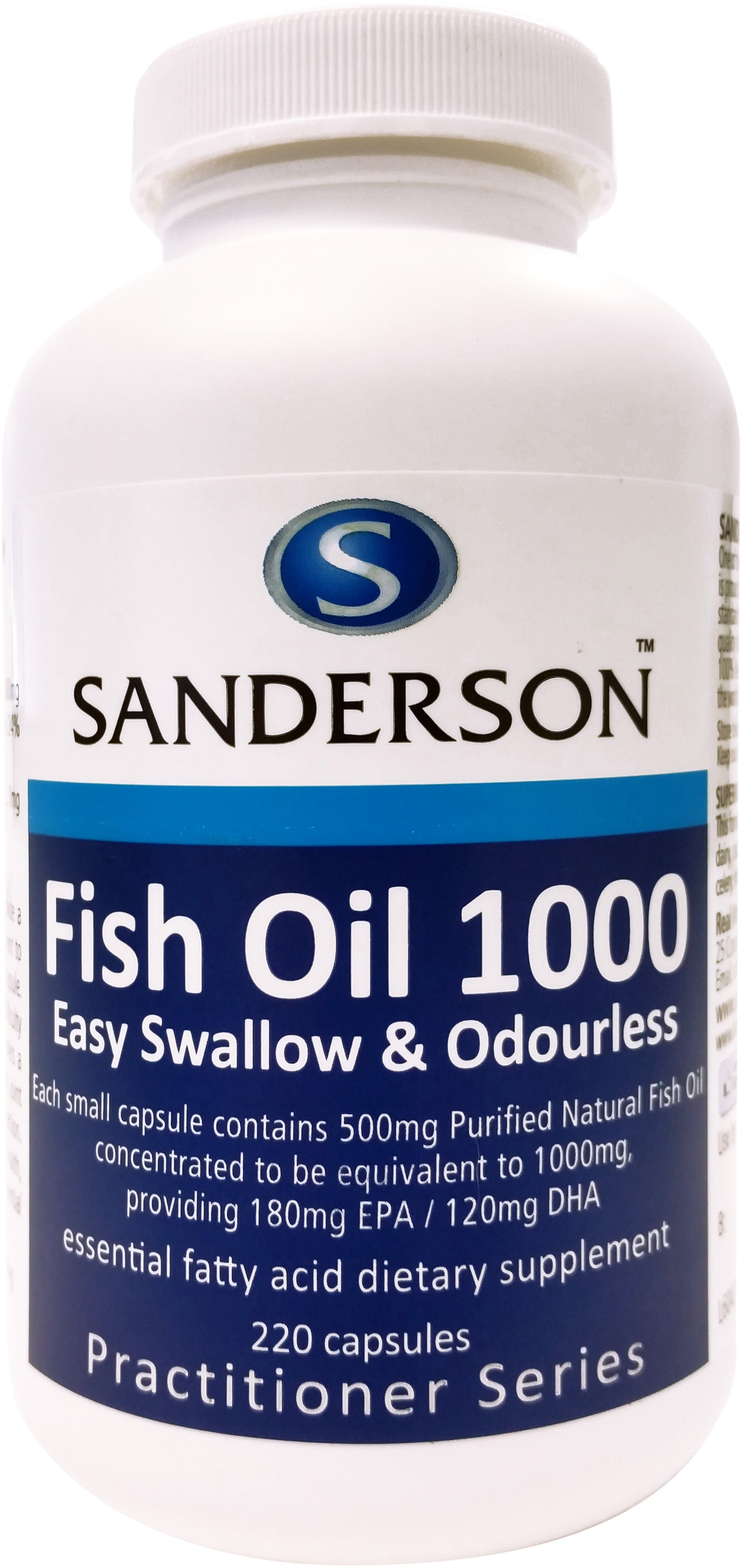 Sanderson Fish Oil 1000 220 Capsules