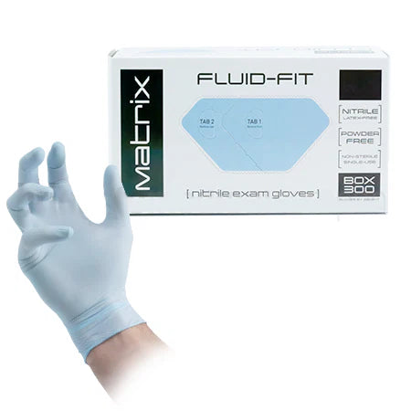 Matrix FLUID-FIT NITRILE GLOVES LATEX & POWDER FREE