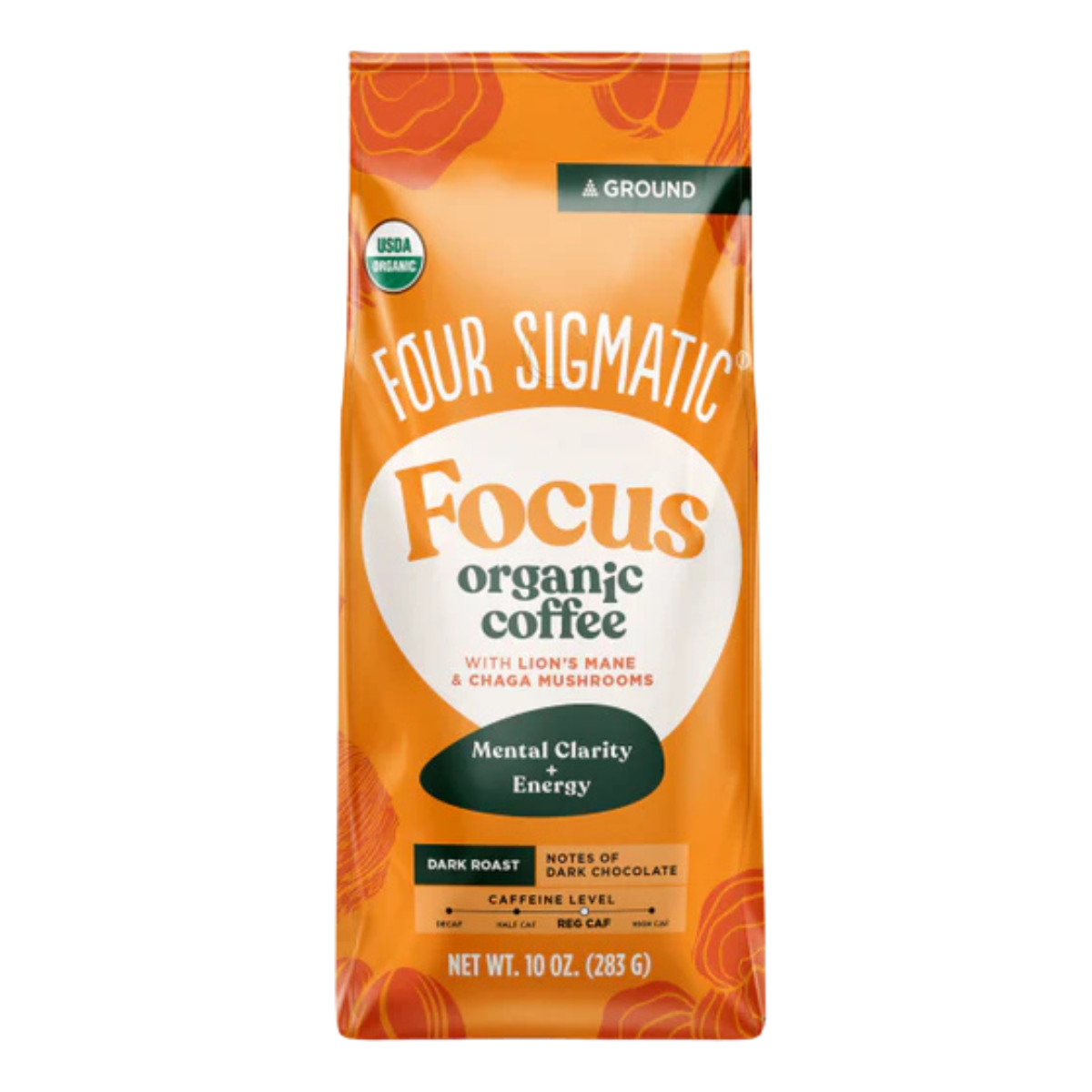 Four Sigmatic Focus Organic Ground Coffee with Lion's Mane 283g front