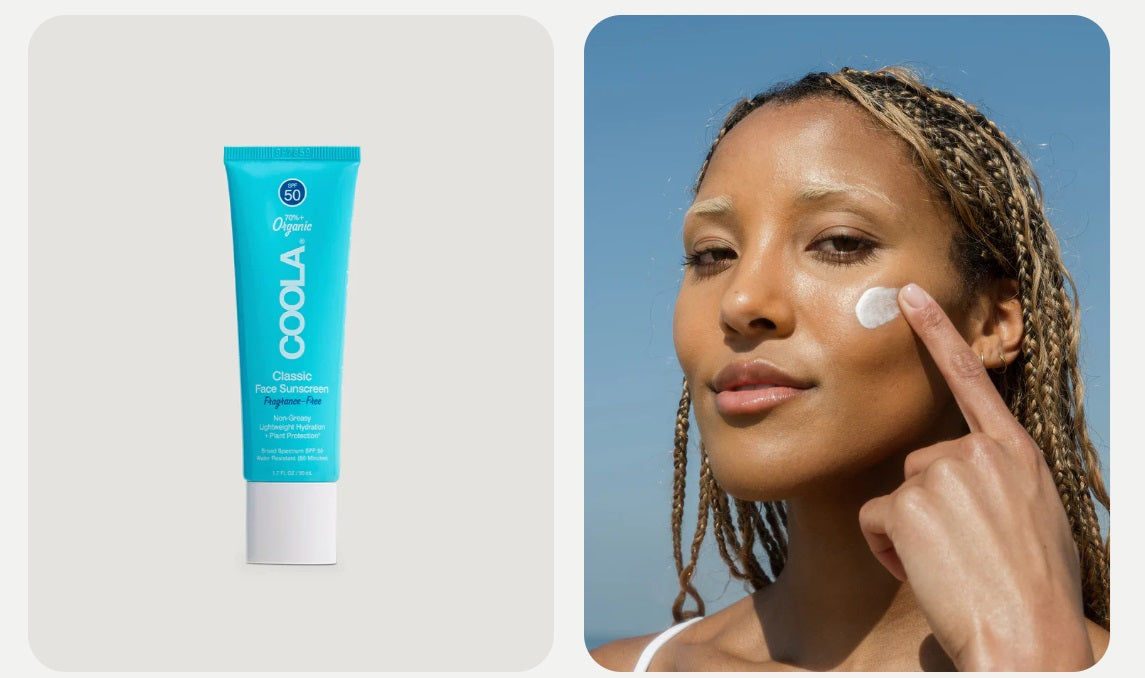 Coola Classic Face Sunscreen Lotion SPF50 Fragrance Free &amp; White Tea 50ml