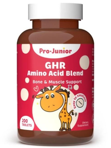 Prolife children's growth hormone supplement bottle with 200 tablets for children's growth and development.