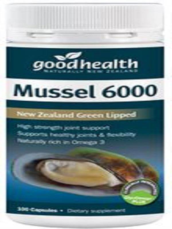 Good Health Green Lipped Mussel 6000 mg 100 Caps good health,goodhealth,issues,mussel,mussel 6000