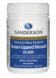 Sanderson Premium NZ Green-Lipped Mussel 20,000 220 Capsules