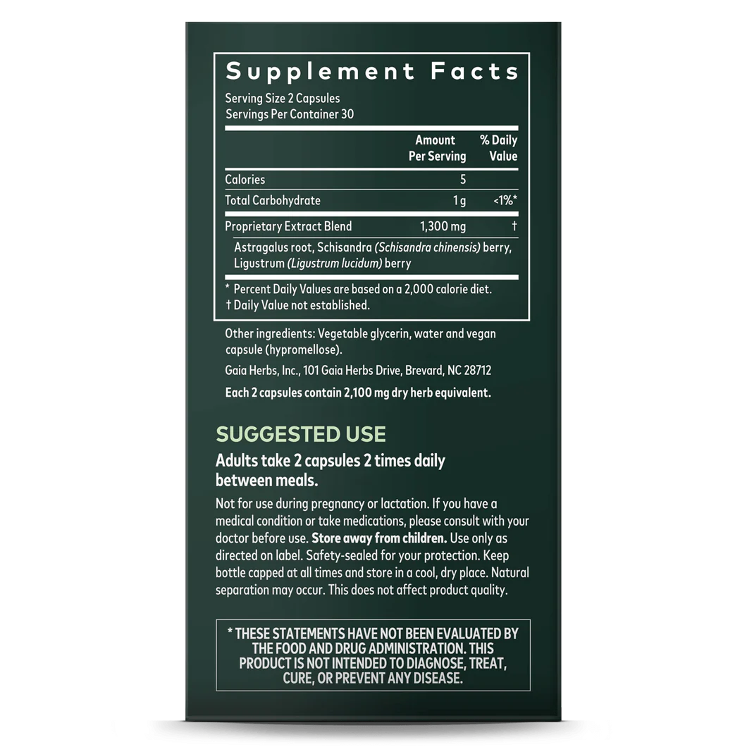 gaia Astragalus Supreme 60 capsules