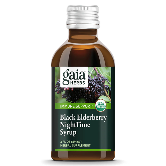 gaia Black Elderberry NightTime Syrup 89ml