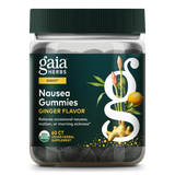 Gaia Herbs Nausea Gummies 60 Gummies | Nausea & Motion Sickness Relief