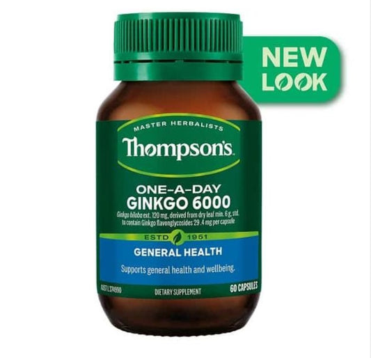 Thompsons Ginkgo 6000mg 60 caps