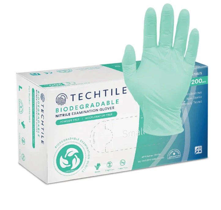 Allcare Techtile Biodegradable Nitrile Gloves Box 200