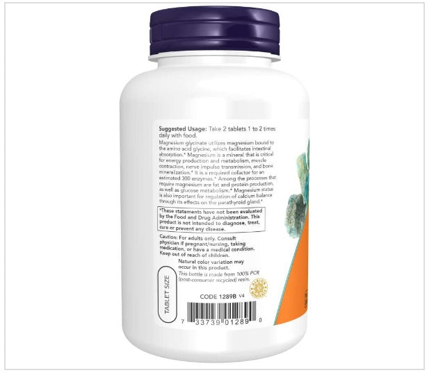 Magnesium Glycinate 200mg - 180 Tablets