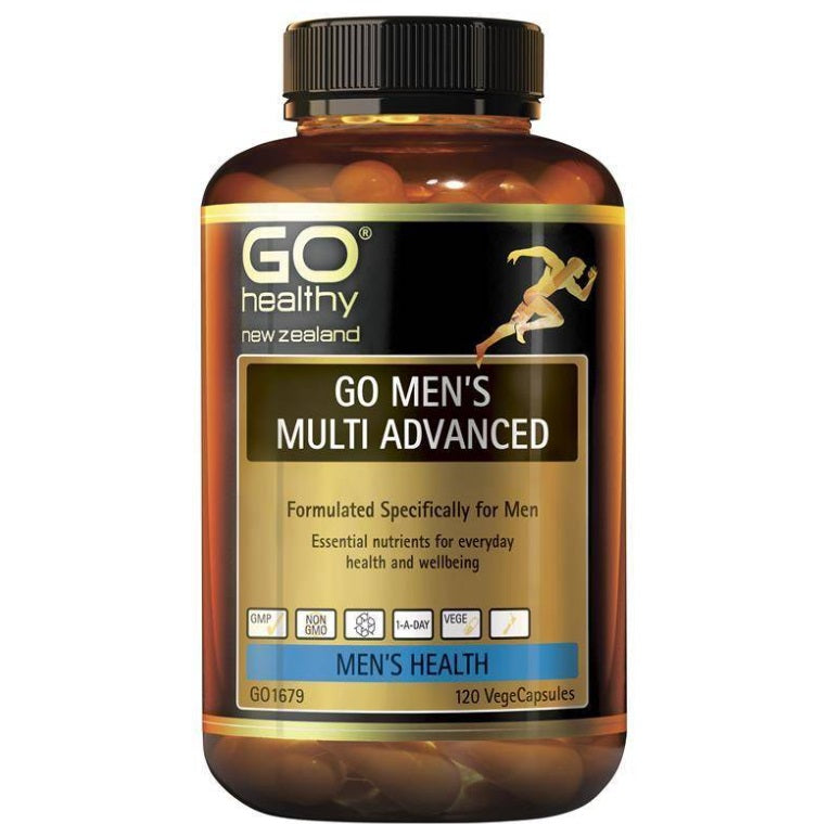 Go Healthy Go Men's Multi Advanced 120 vege capsules - Winter Super Sale ! Winter Super Sale !