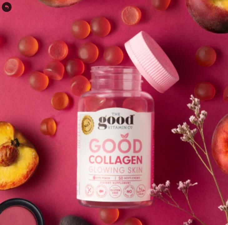 The Good Vitamin CO. Collagen Gummies 60 Tablets Healthy Joints,Helps to keep skin Smooth & healthy,issues,Reduce signs of Age,Reduce Wrinkles,Strengthen Hair & Nails