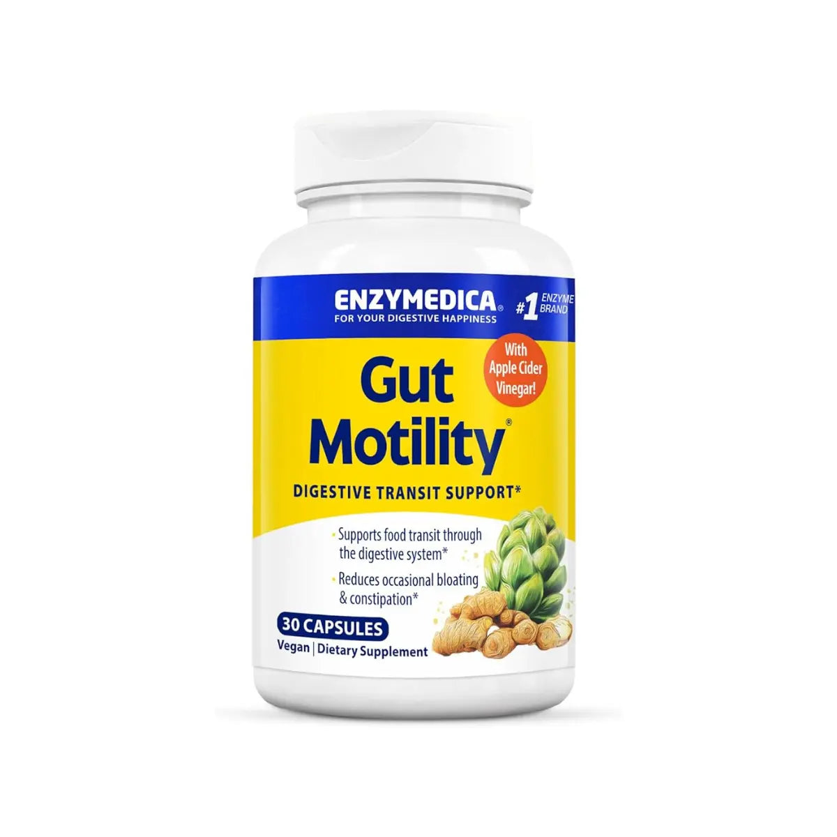 Enzymedica Gut Motility™ 30 Veggie Caps | Digestive Motility & Bowel Regularity