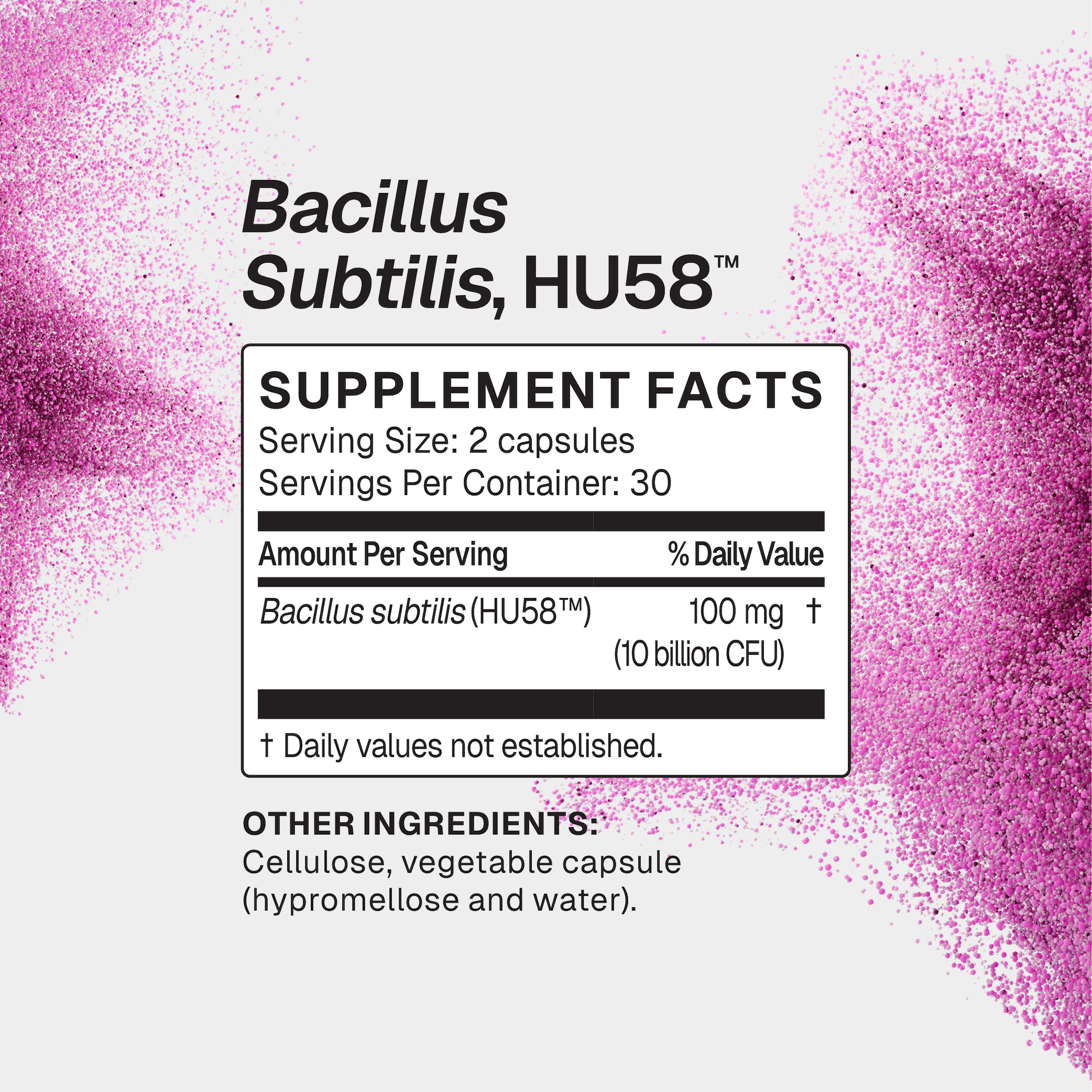 Microbiome Labs HU58 60 Capsules supplement facts