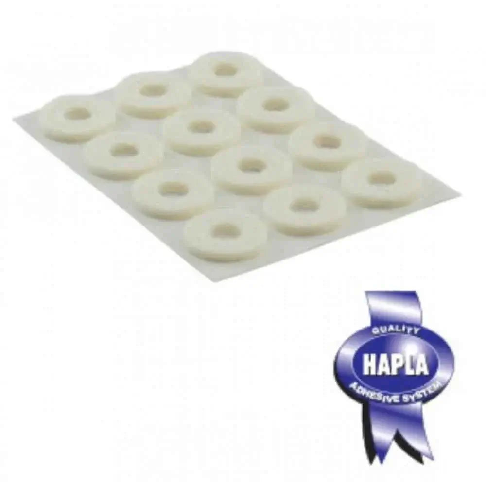 Hapla Felt Round Corn Pads 3mm Pre-cut Hapla Felt Corn Pads,• Manufactured in The United Kingdom,• Packet of 36 Pads
