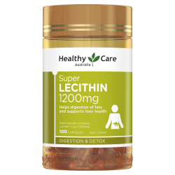 Healthy Care HC Soy Lecithin Capsules 1200mg 100 Capsules [Expiration Date: 2027/06] product image