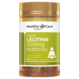 Healthy Care HC Soy Lecithin Capsules 1200mg 100 Capsules [Expiration Date: 2027/06] product image