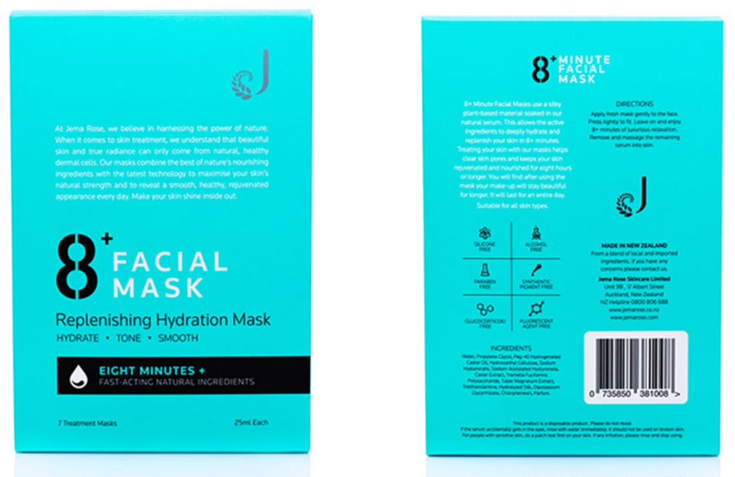 Jema Rose 8+ Minute Replenishing Hydration Face Mask 8-minute rapid recovery moisturizing mask,issues,moisturizing mask