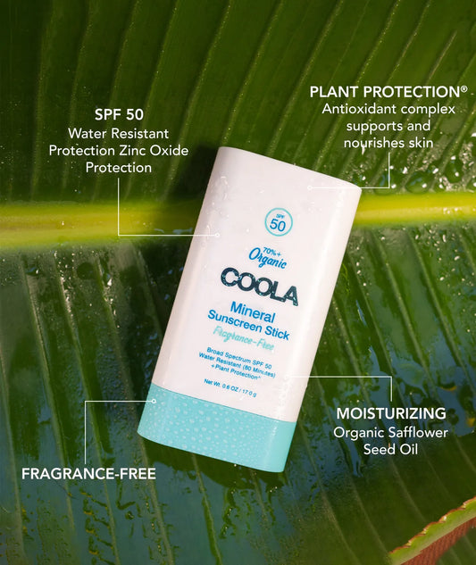 Coola Mineral Organic Sunscreen Stick SPF50 17g