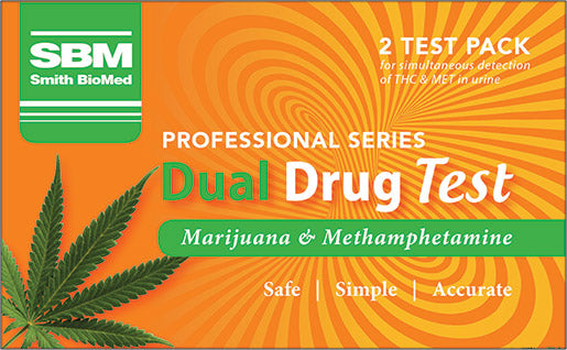 BioMed Dual Drug Test Methamphetamine & Marijuana 2 tests