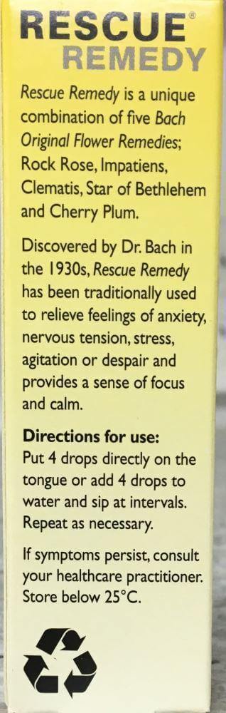 Bach Rescue Remedy Drops 20 mL bach,bach rescue,Bach Rescue Remedy Drops,issues,rescue,rescue remedy,stress,stress relief