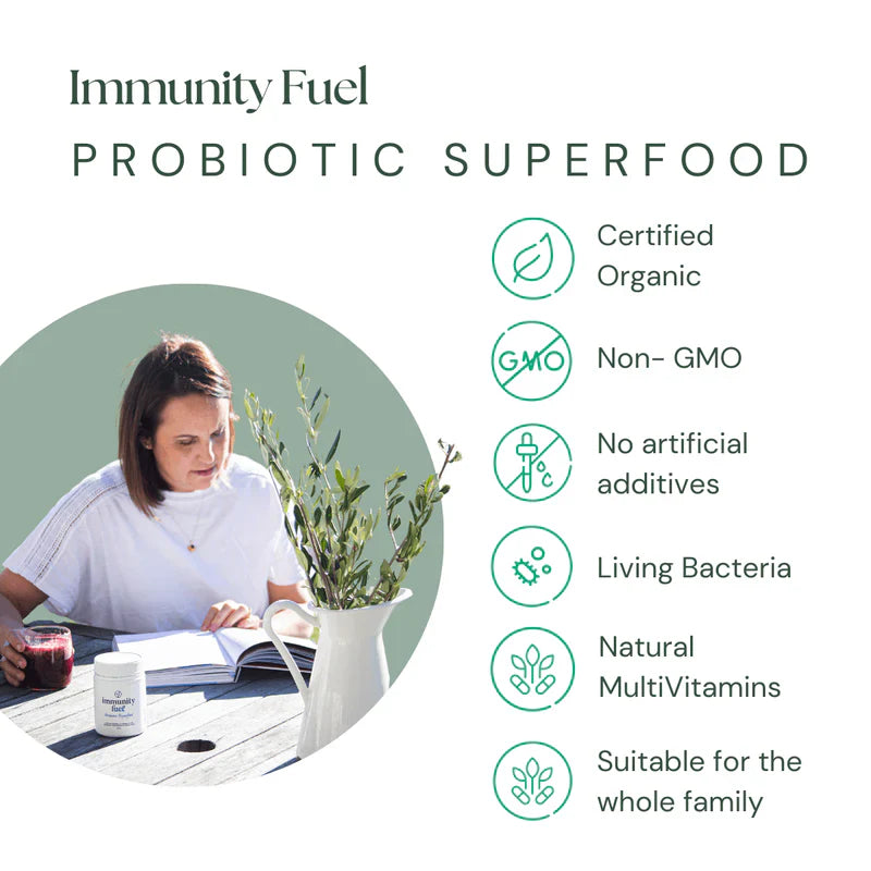 Immunity Fuel Gluten Free Probiotic Superfood - 60 VegeCaps