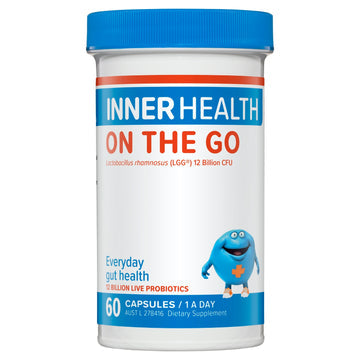 Inner Health On The Go 60 Capsules Categories: Bowel & Digestive,Daily Wellness & Immunity,Inner Health,issues,Probiotics,Specialties,Supplements NZ