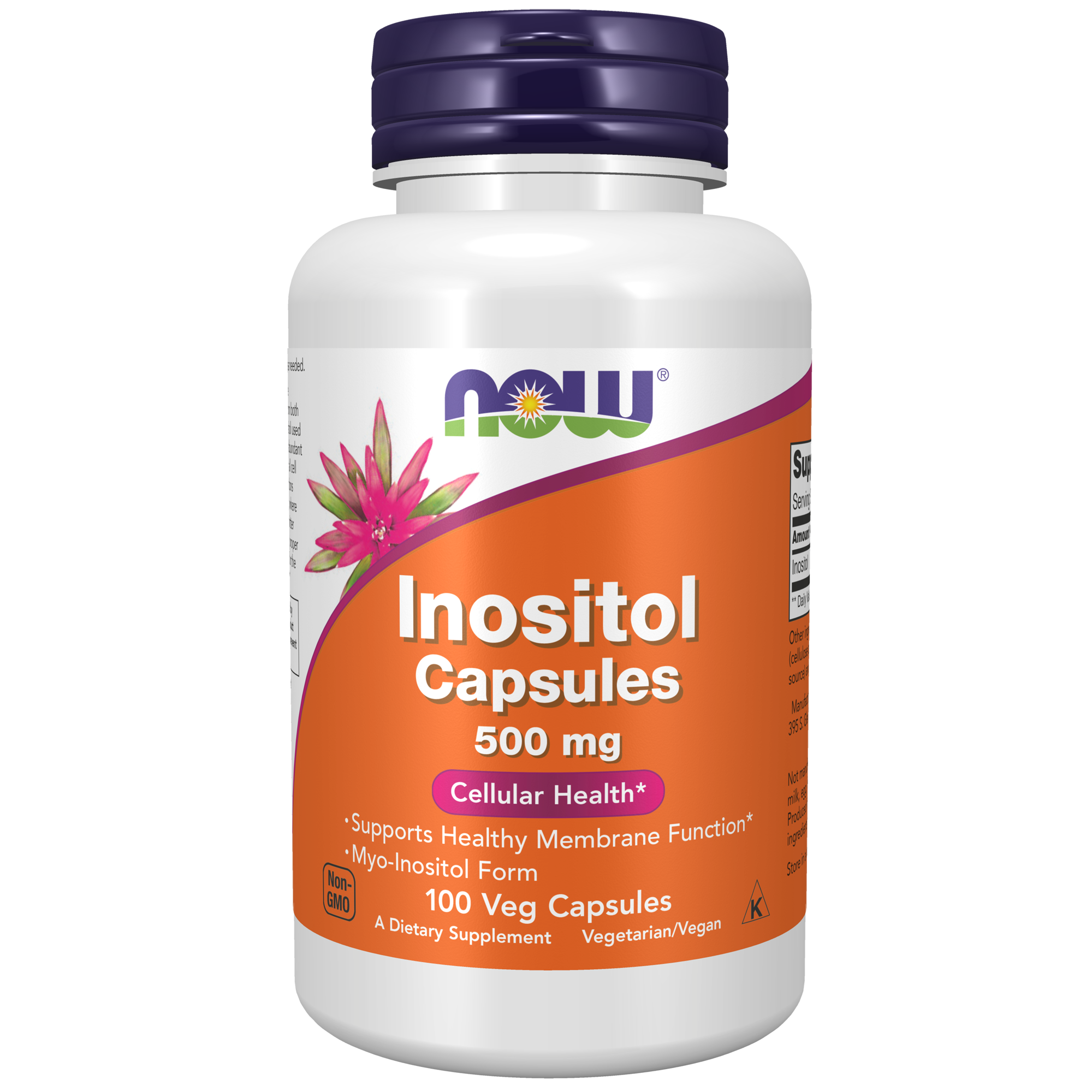 Now Inositol 500 mg 100 vegecaps - DominionRoadPharmacy