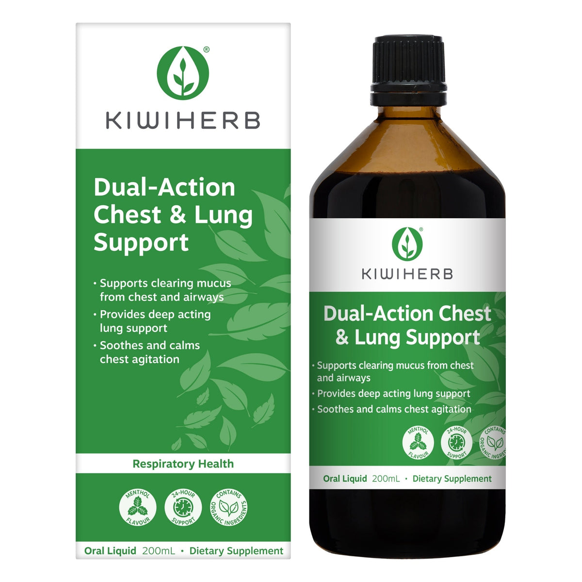 Kiwiherb Dual-Action Chest & Lung Support 200mL