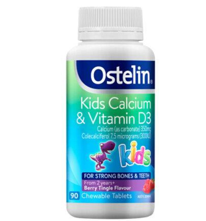 Ostelin Vitamin D &amp; Calcium Kids Chewable 90t