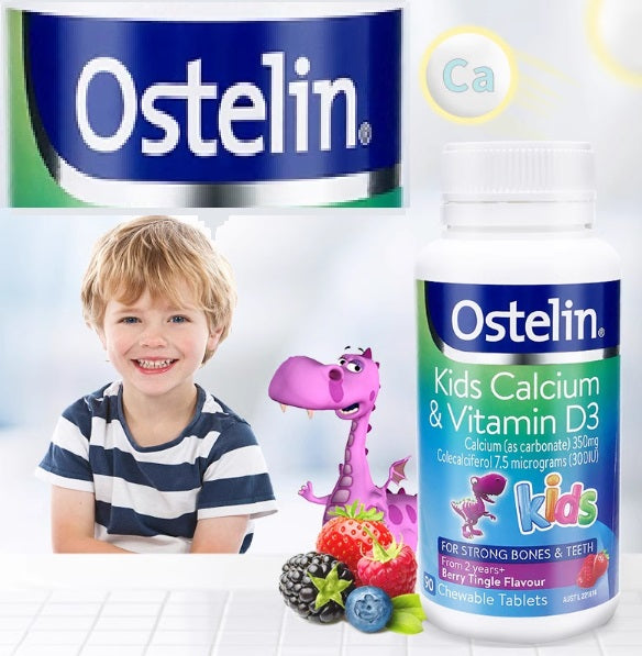 Ostelin Vitamin D &amp; Calcium Kids Chewable 90t