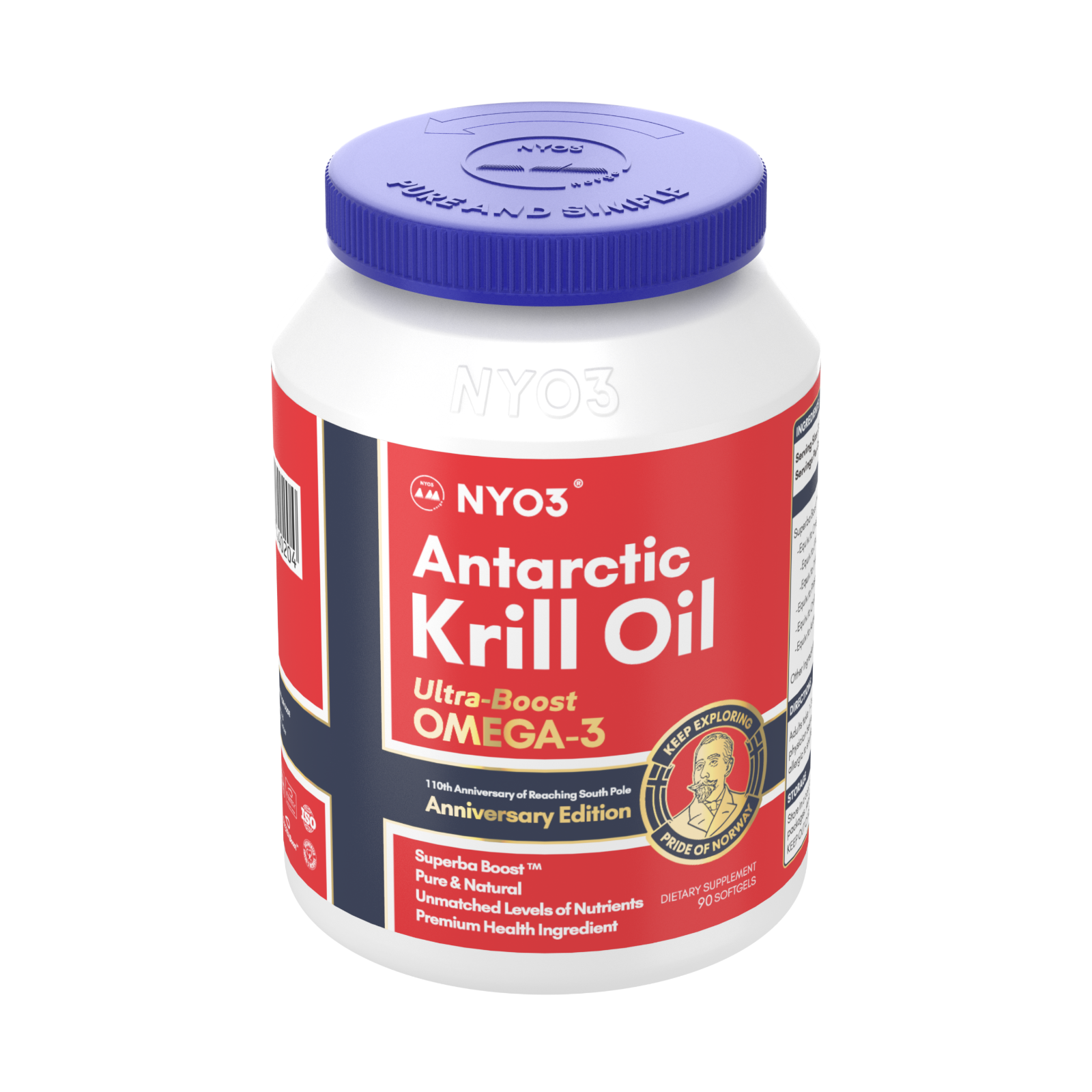 NYO3 Ultra Boost Antarctic Krill Oil 90 Softgels