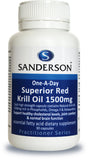 Sanderson Superior Red Krill Oil 1500mg 30 Capsules