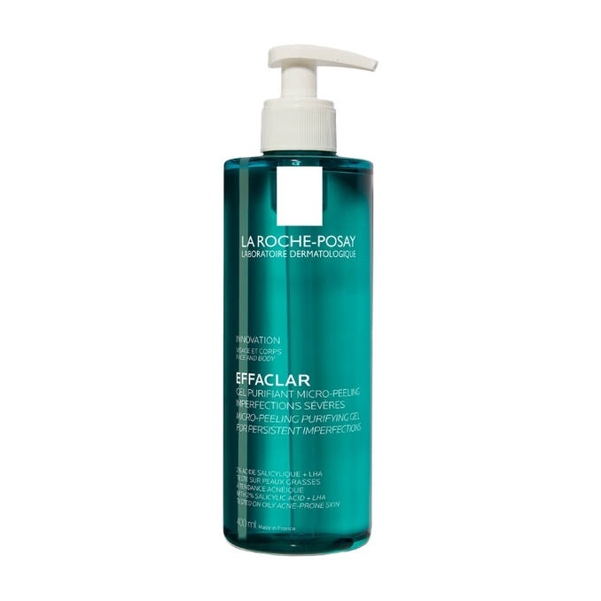 La Roche-Posay's Effaclar Micro-Peeling Purifying Gel Cleanser 400ml