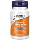 NOW L-Theanine 100mg Berry 90 Chewables