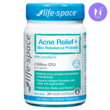Life Space Acne Relief + Skin Rebalance Probiotic 30 Capsules