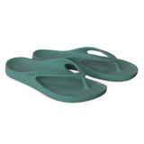 LightFeet Arch Support Jandals - Forest Green side view