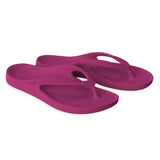 LightFeet Arch Support Jandals - Fuscia side view
